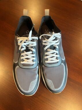 Cole Haan Men's Grey and Light Grey Mesh Leather Accent Sneakers - Size 11